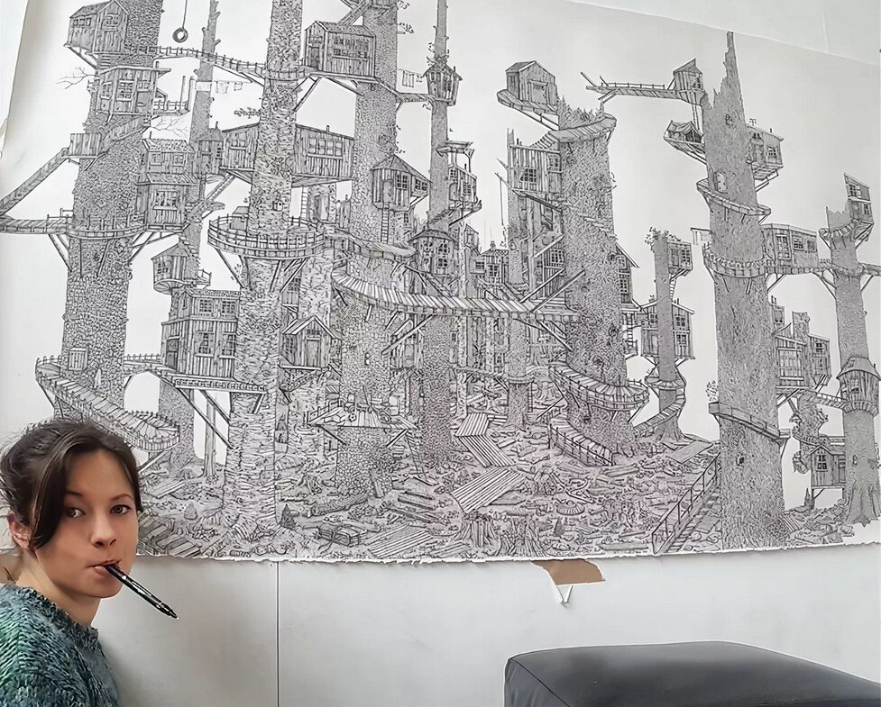 Как рисовали большие картины художники раньше
