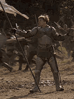 Мила Йовович в роли Жанны. Кадр из к/ф "Жанна д'Арк" (1999)