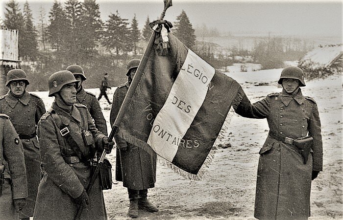 Солдаты Легиона французских добровольцев в составе Вермахта. Фото сделано под Москвой в ноябре 1941 года.