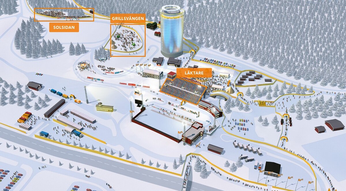 Схема стадиона Эстерсунд