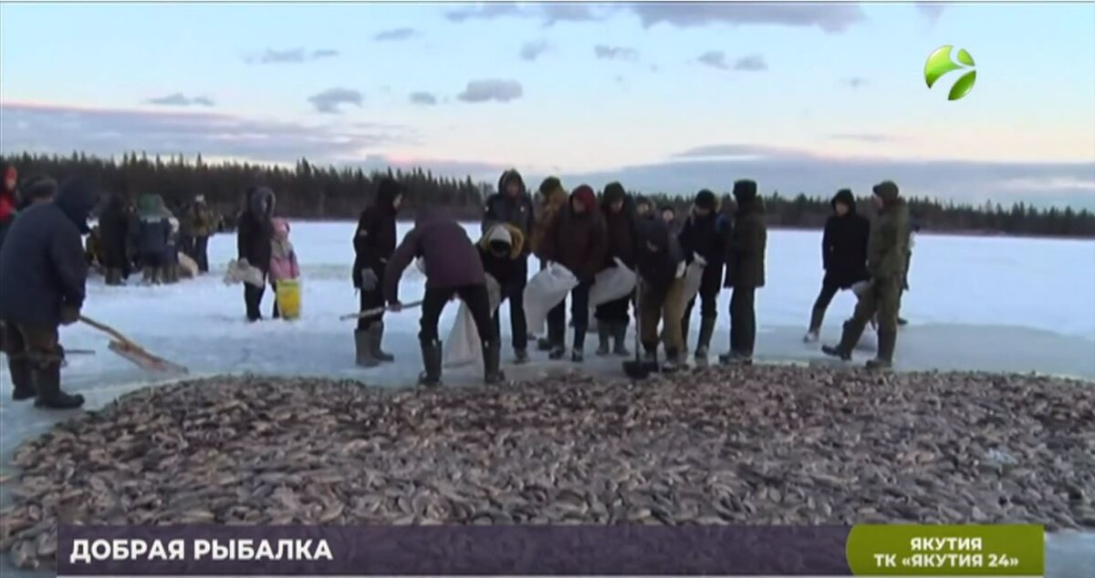 Подледная рыбалка в Якутии