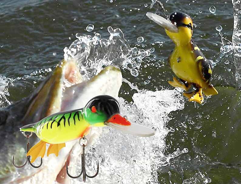 Эти крупные медленно всплывающие воблеры на щуку прекрасно работают на поверхности или заглубляются до 1,5-2 м в зависимости от типа проводки.