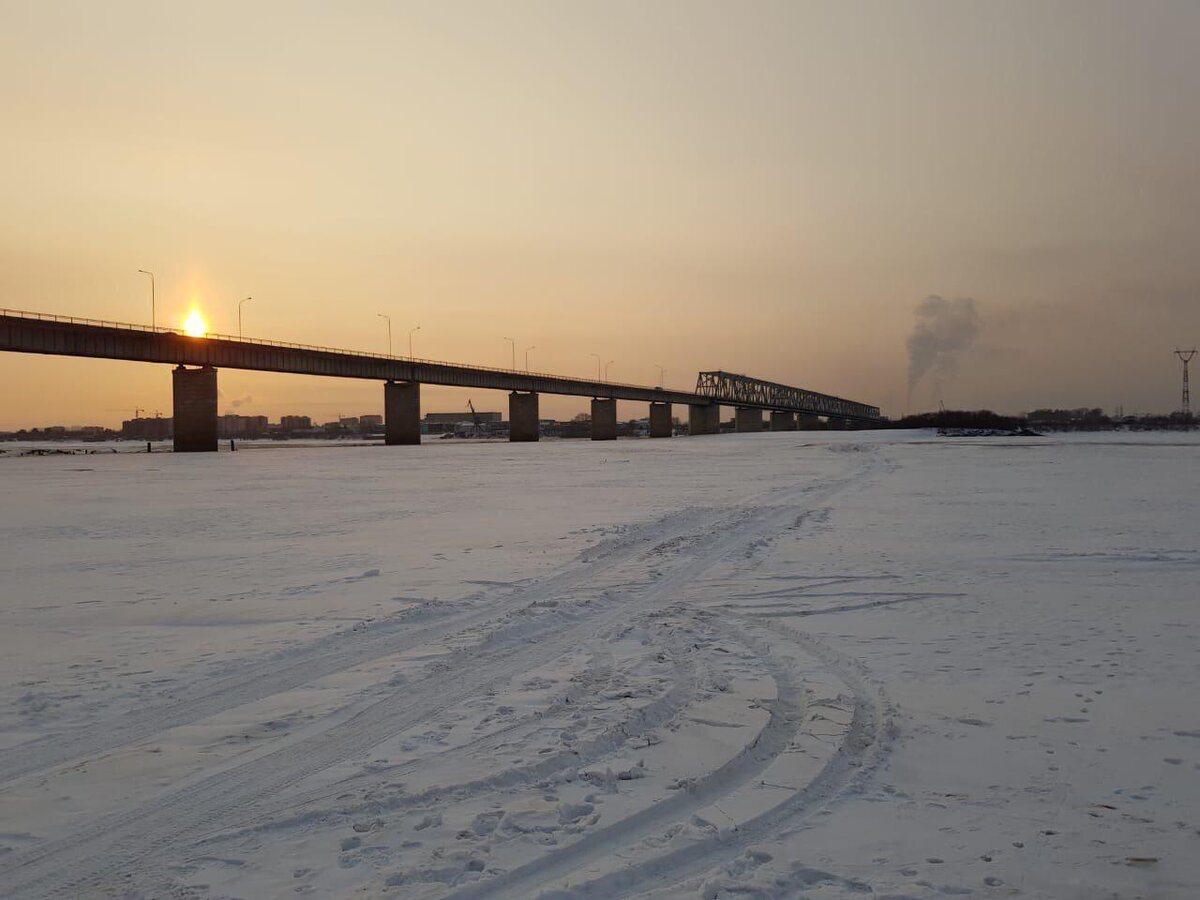 Мост река Зея Благовещенск