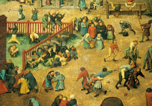   Одна из самых необычных картин всех времен – это полотно Питера Брейгеля Старшего «Детские игры». Картина была закончена в 1560 году и состоит из сплошных загадок.-2