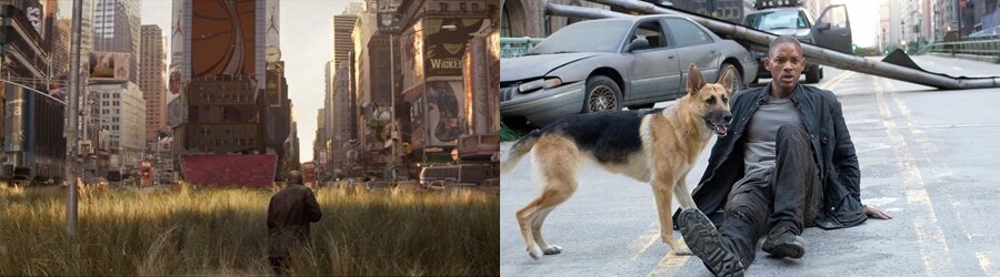 Кадры из фильма " Я-легенда"