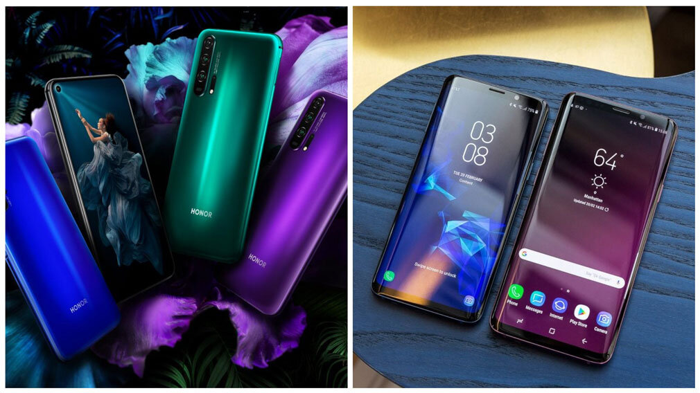Honor 20 Pro и Samsung Galaxy S9