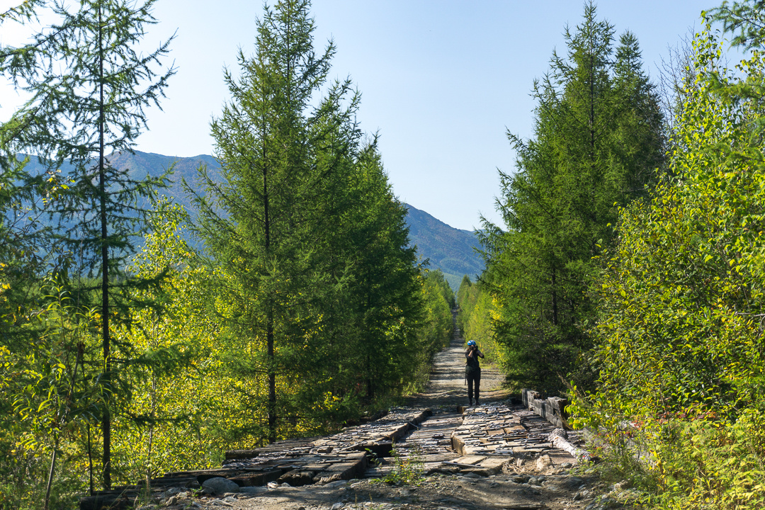 Дорогой с этой стороны Витима редко кто пользуется. Состояние - соответствующее
