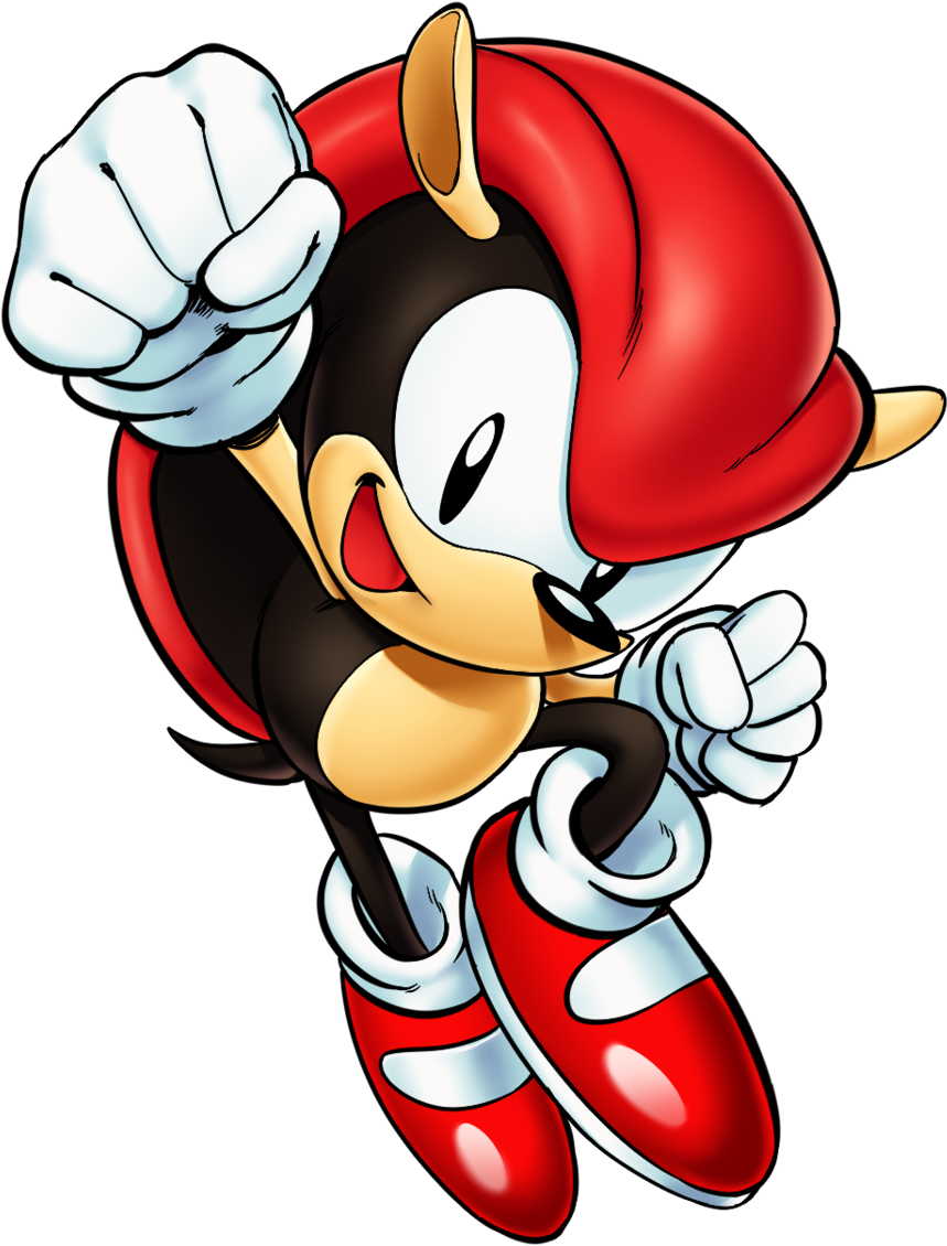 Как-то так он выглядел... А как похож на Соника! Кажется, еще чуть-чуть, и мы бы сейчас говорили о том, какой популярный сверхзвуковой герой броненосец Майти.