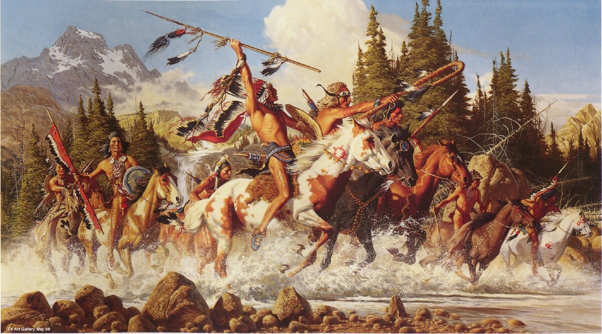 Индейцы Северной Америки в бою