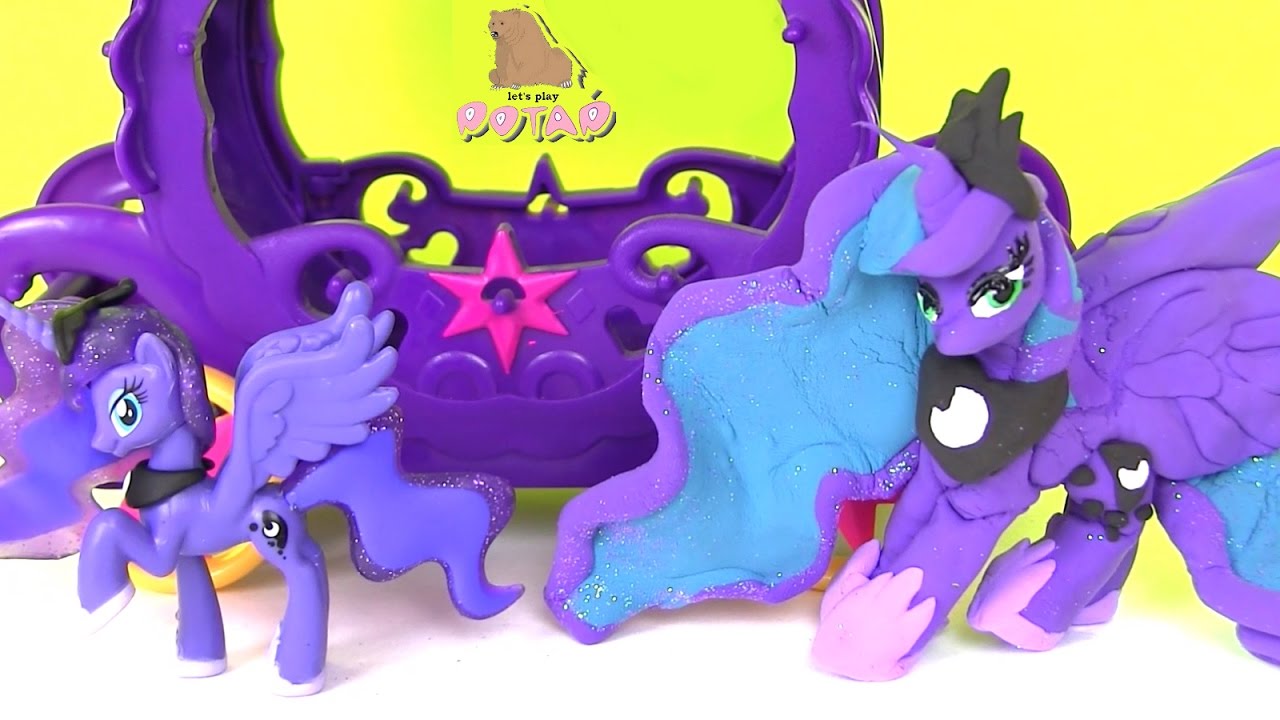 ПОНИ СВОИМИ РУКАМИ! DIY PRINCESS LUNA ИЗ ПЛАСТИЛИНА! MLP Май Литл Пони  Мультик