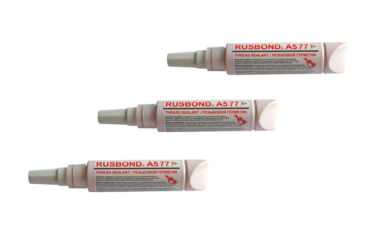 Герметик резьбовой средней прочности RusBond А5.77, флакон 50 мл Источник фото Кирелис