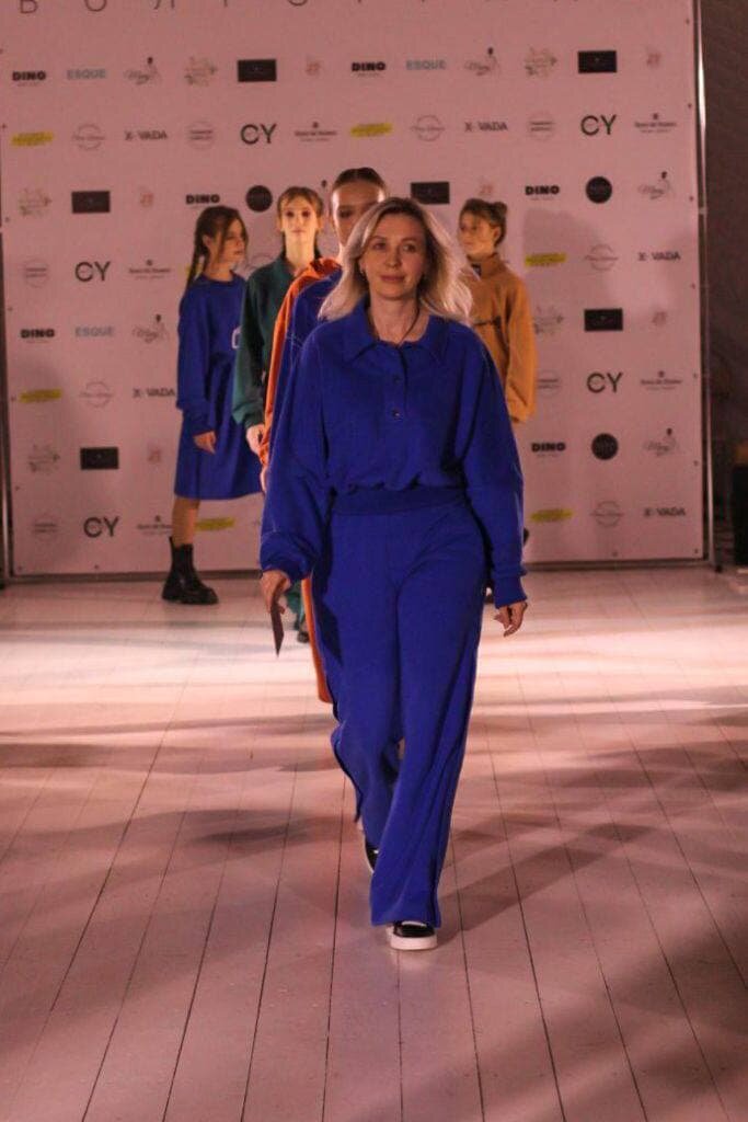 Елена на конкурсном показе
