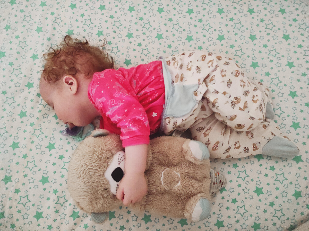 Когда малыш сладко спит можно выдохнуть! Фото автора