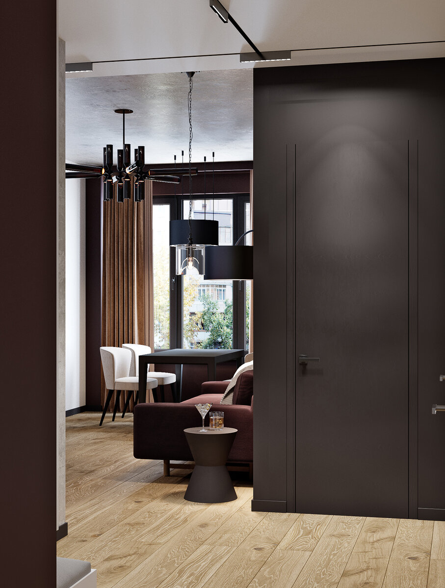 Дизайн квартиры на Ленинградском проспекте, Москва, Студия Малина-Про.