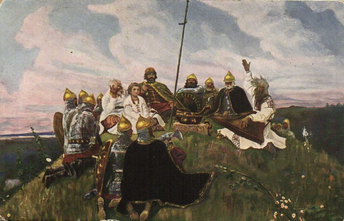 Картины васнецова описание картины баян