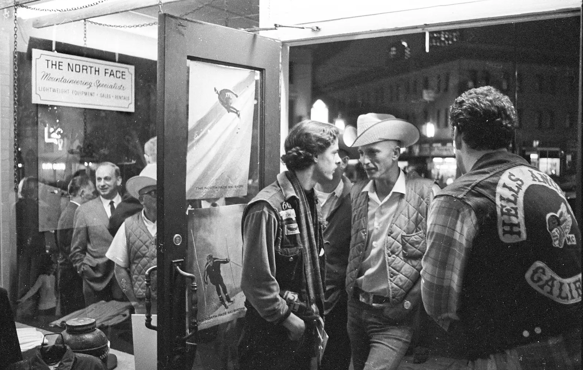 Открытие первого магазина TNF в Сан-Франциско 1966 г.