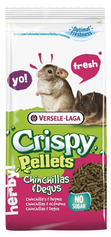 Versele-Laga «Crispy Pellets». Гранулированный корм для шиншилл-это основной корм