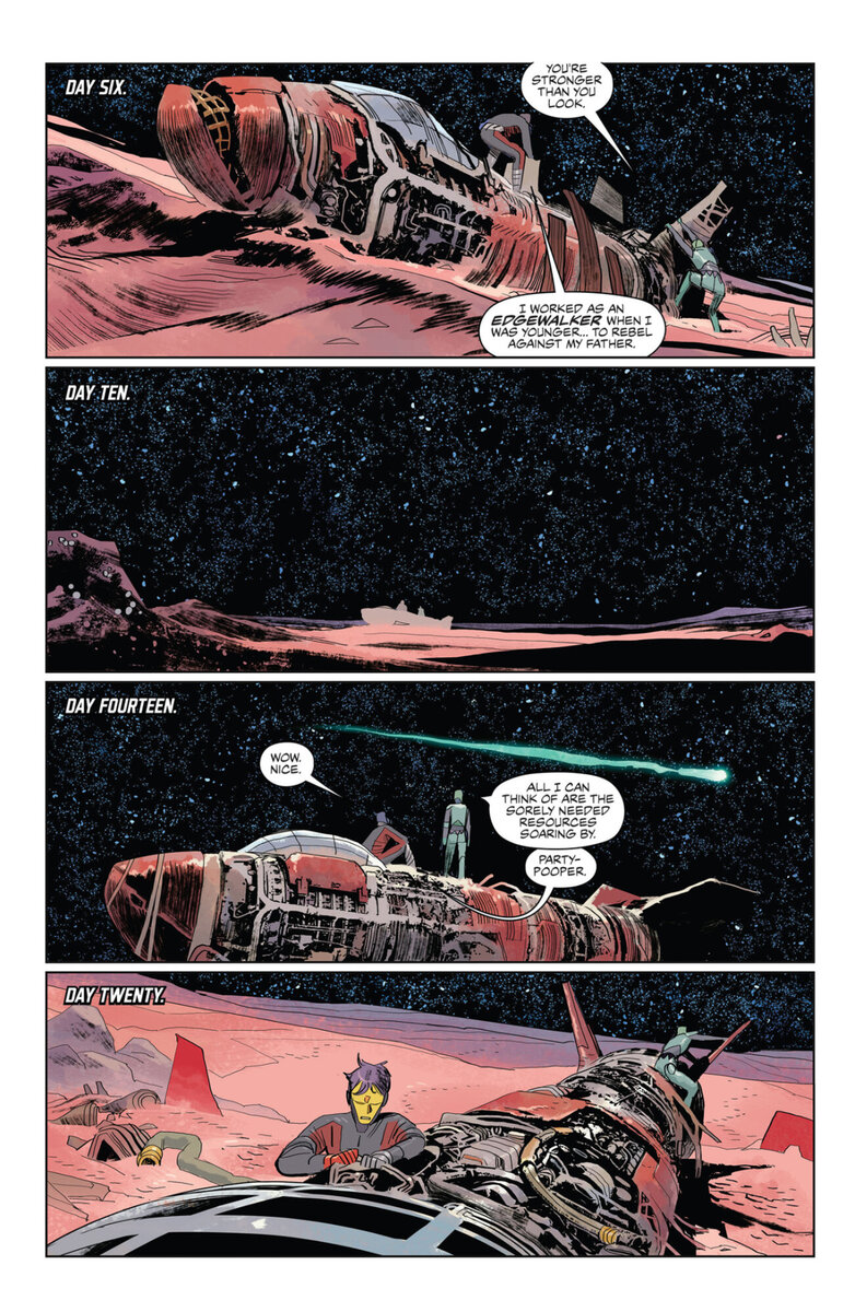 Вторая часть нового комикса от Skybound включает ещё меньше элементов ТФ-вселенной, чем первая, что правильно. Всё же, главными героями данной серии являются Дарак и Солайла, а не ещё кто-то.-2
