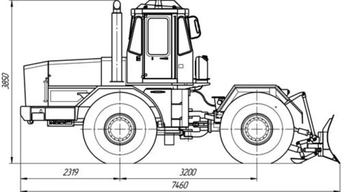 Фото: specselhozservic.ru Габаритные размеры и конструкционные особенности трактора Селянин V400