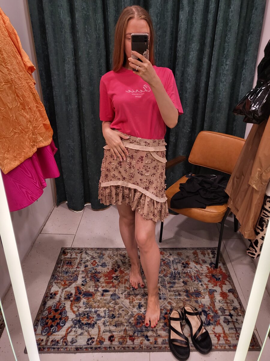 Юбка в цветочек 2500₽, one size