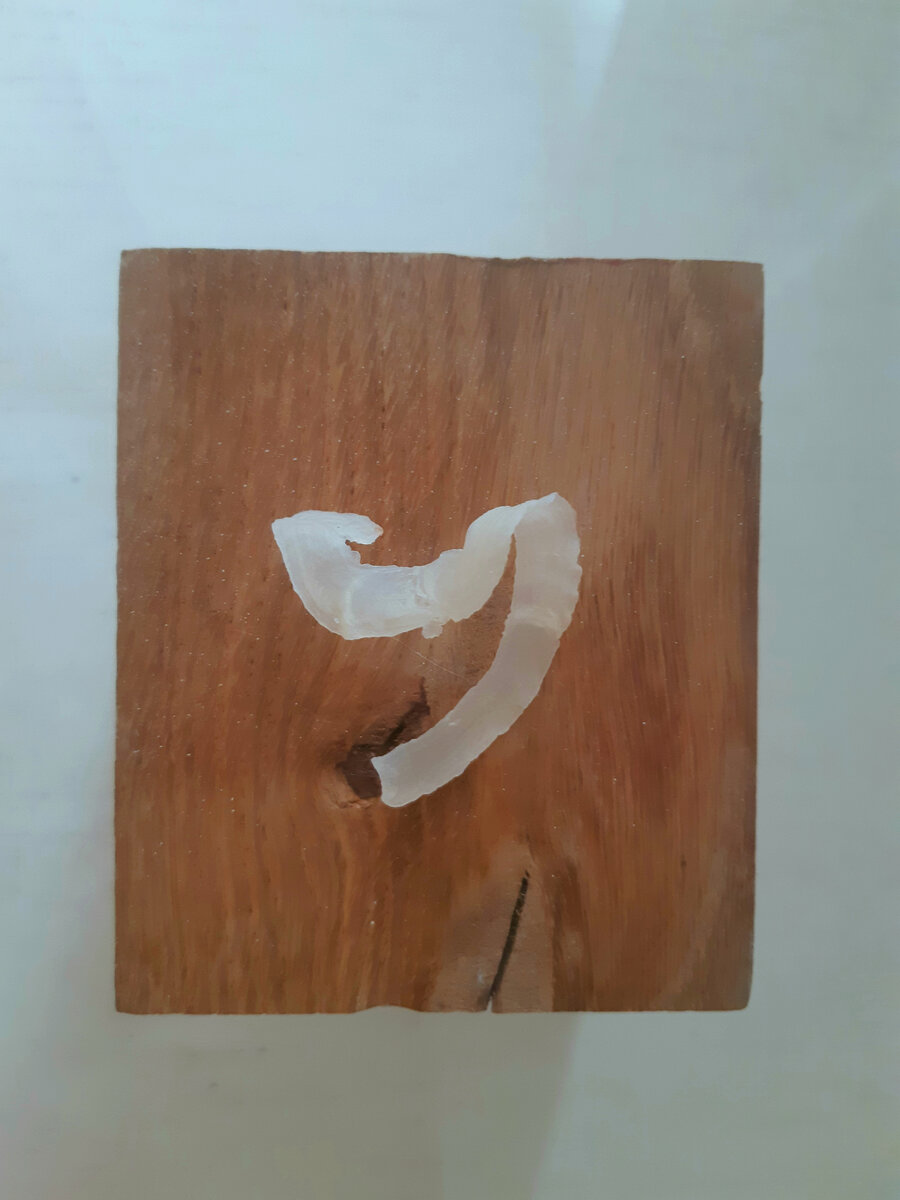 Вот так выглядит высушенная смола