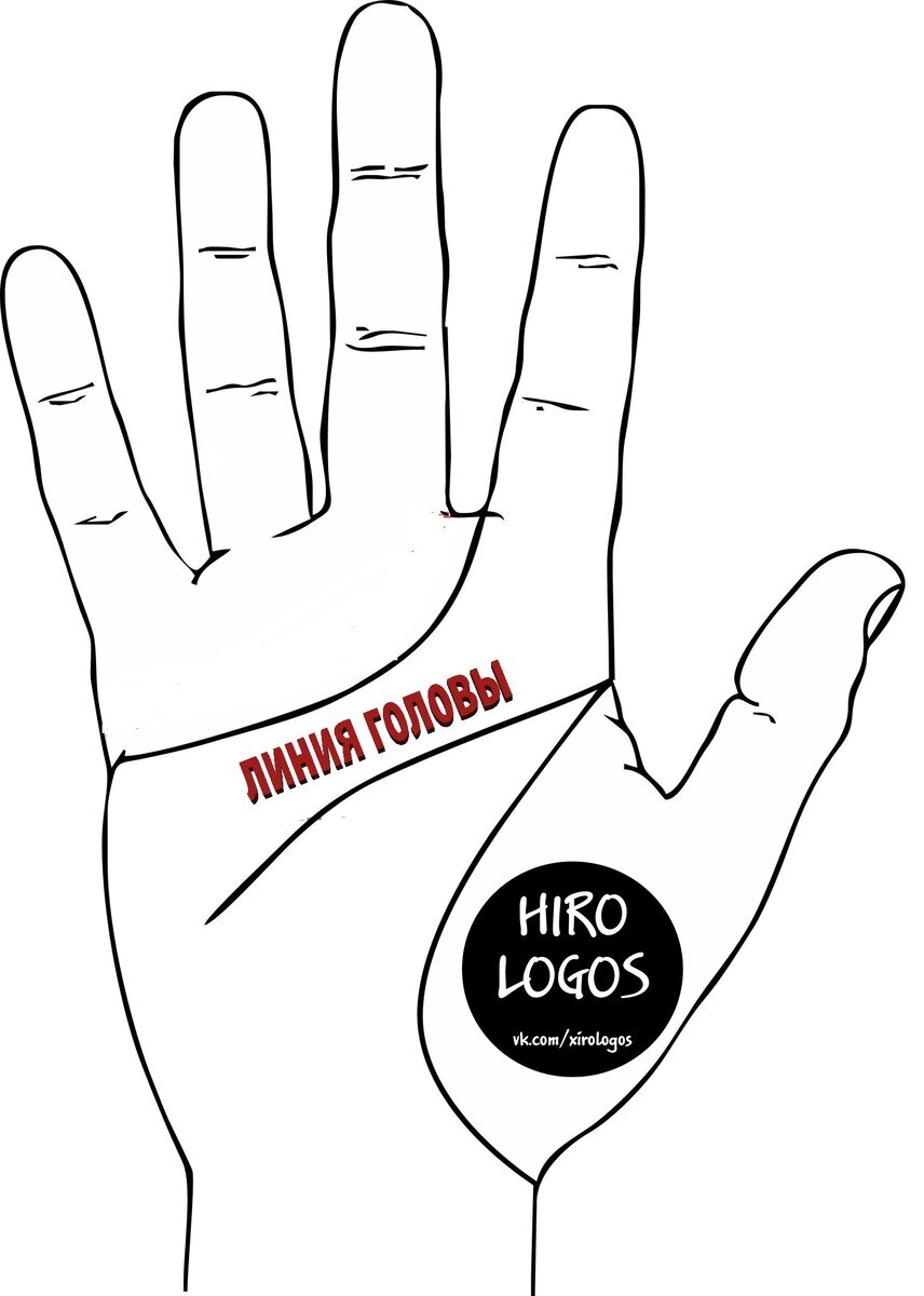 Карта руки. Линия Головы.