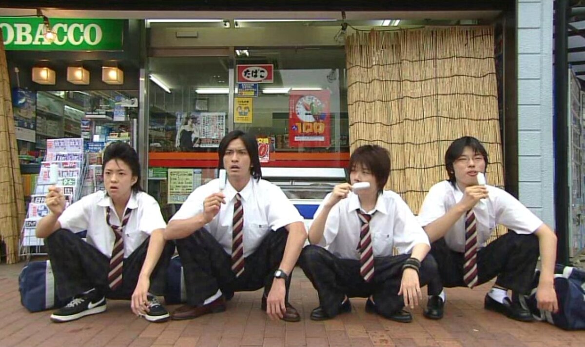 Кадр из японской дорамы "Мой босс, мой герой"