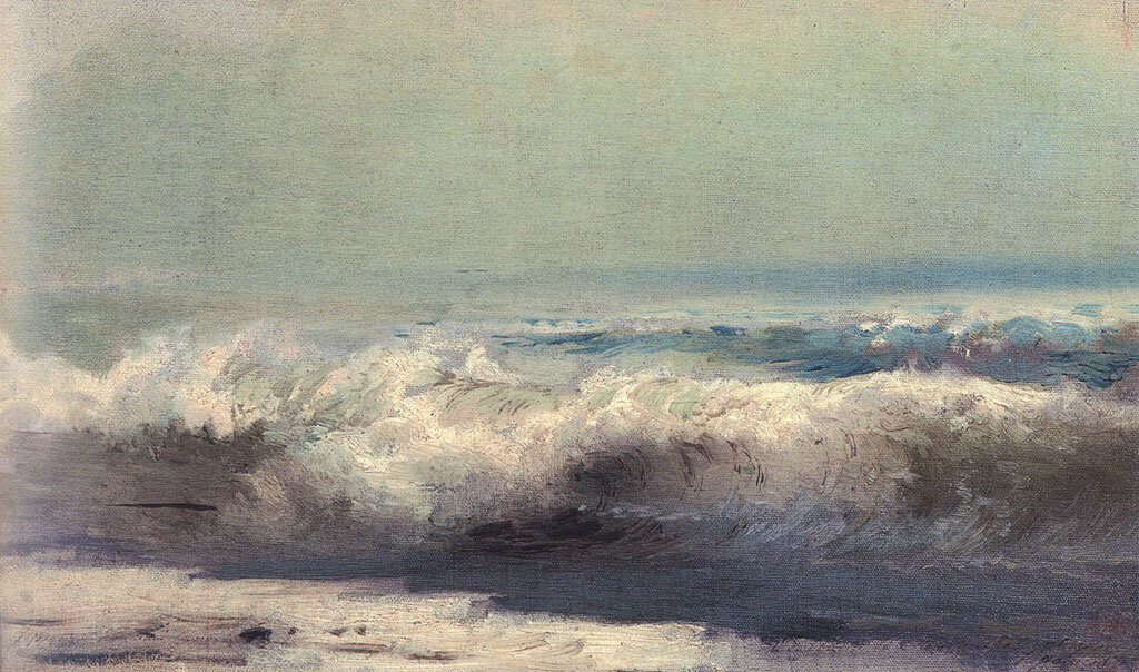 Прибой в Ялте. 1871 г.