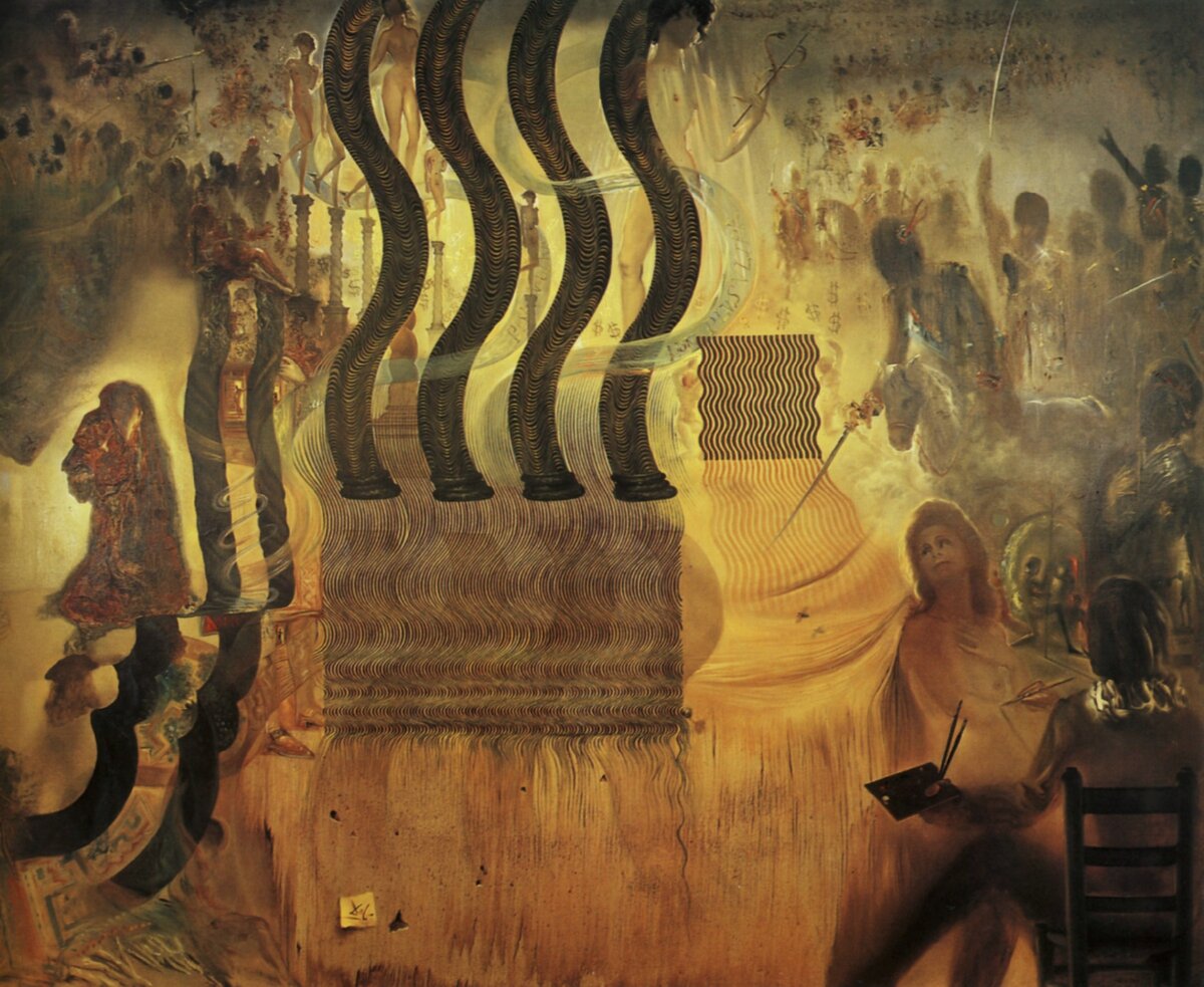 Сальвадор Дали " Апофеоз доллара".