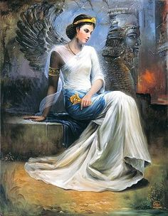 Мандана, дочь Астиага. Художник:  Шакиб (Иран)