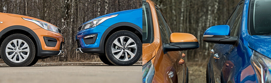 Помнится, в KIA рассчитывали довести долю хэчбеков  X-Line в продажах модели Rio до трети. Вышло куда лучше: приподнятый автомобильчик привлёк около 40% покупателей. Россия ― страна седанов, говорите? Но умнеют не только потребители. Основной претензией к версии X-Line был недостаточный клиренс ― 160 мм по нашим замерам, на уровне обычных, не «возвышенных» конкурентов. Прошёл всего год, и производитель образумился. От земли до нижней точки тех «икс-лайнов», что выпущены после 17 января 2019 года, аж 195 мм! Наши замеры подтверждают рост клиренса до 195 мм ― на 25 мм. Серебристая вставка в бампере будет реже царапаться. Опционные линзованные  галогенки светят плохо. Пучок ближнего света не равномерен. Отчасти выручают противотуманки.Рулетка эту величину подтверждает. Но есть важное «но»: такой клиренс свойственен лишь машинам в топовой комплектации Premium, которые помимо доработанной подвески получили колёса большего наружного диаметра со все сезонными шинами размера 195/60 R16 против «дореформенных» 195/55 R16. Все остальные хэтчбеки идут на прежних покрышках 185/65 R15, чья высота меньше на 9,5 мм, а заявленный дорожный просвет ― 190 мм. Непонятно, почему не 185 мм, но и то неплохо