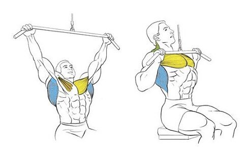 Тяга блока к груди