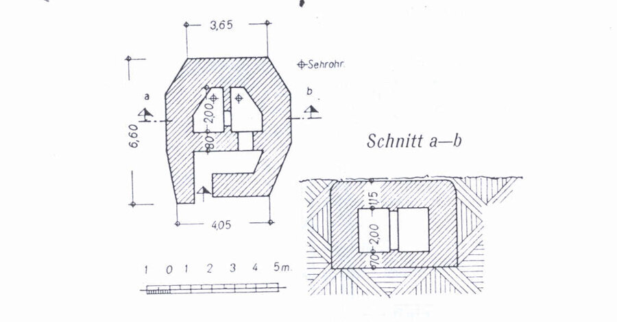 Схема сооружения из Denkschrift.