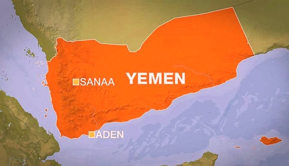 Вид на территорию Йемена и стратегический пролив Баб-эль-Мандеб, через который проходит один из важнейших маршрутов глобальной логистики