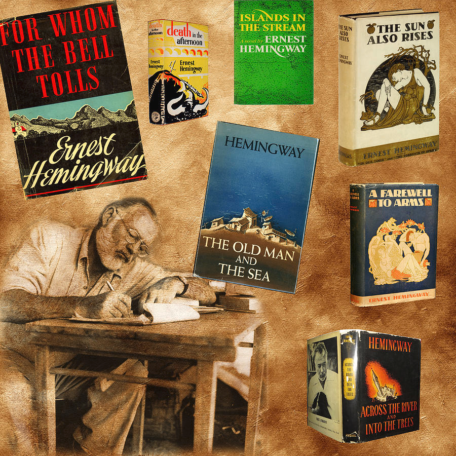 Хемингуэй книги. Ernest Hemingway книги. Эрнест Хемингуэй книги коллаж. Эрнест Миллер Хемингуэй книги