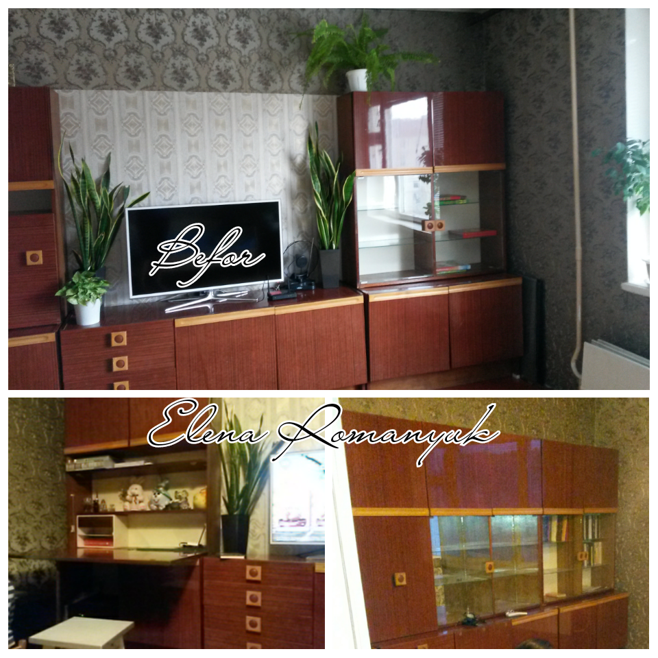 Советская стенка 70-х годов  до переделки