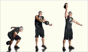 Рывок гири + подтягивание. Картинки взяты в свободном источнике