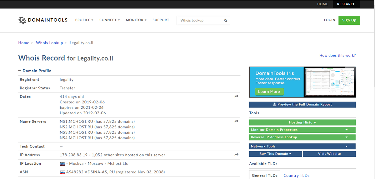 https://whois.domaintools.com/legality.co.il