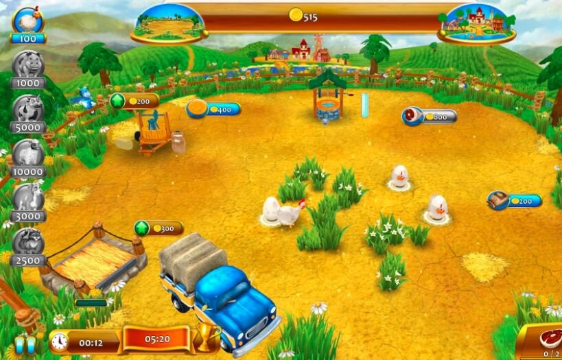 Кадр из игры "Веселая ферма"