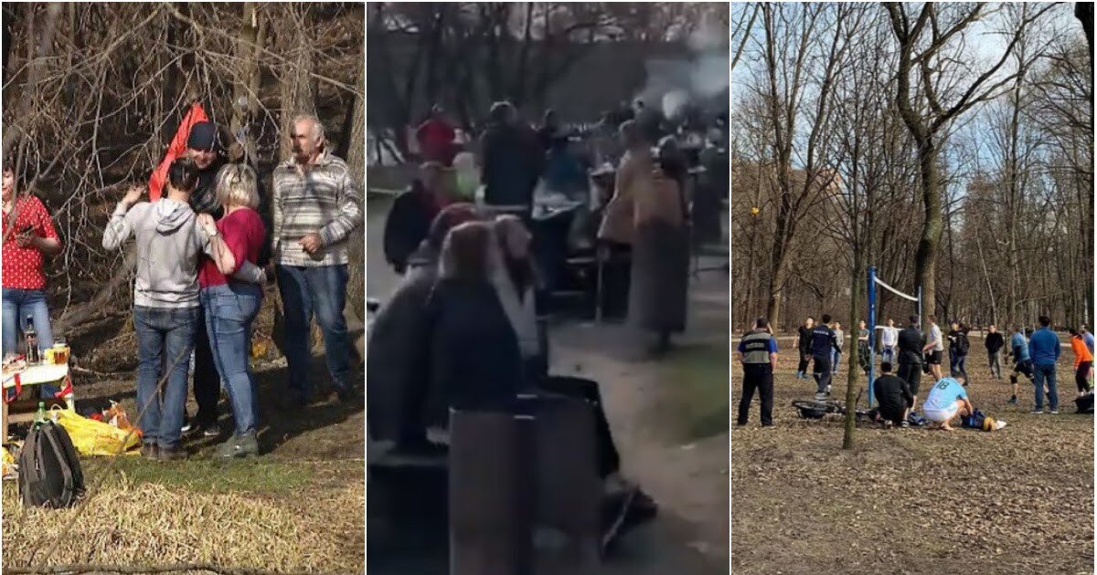Вот так в России выглядит "самоизоляция".