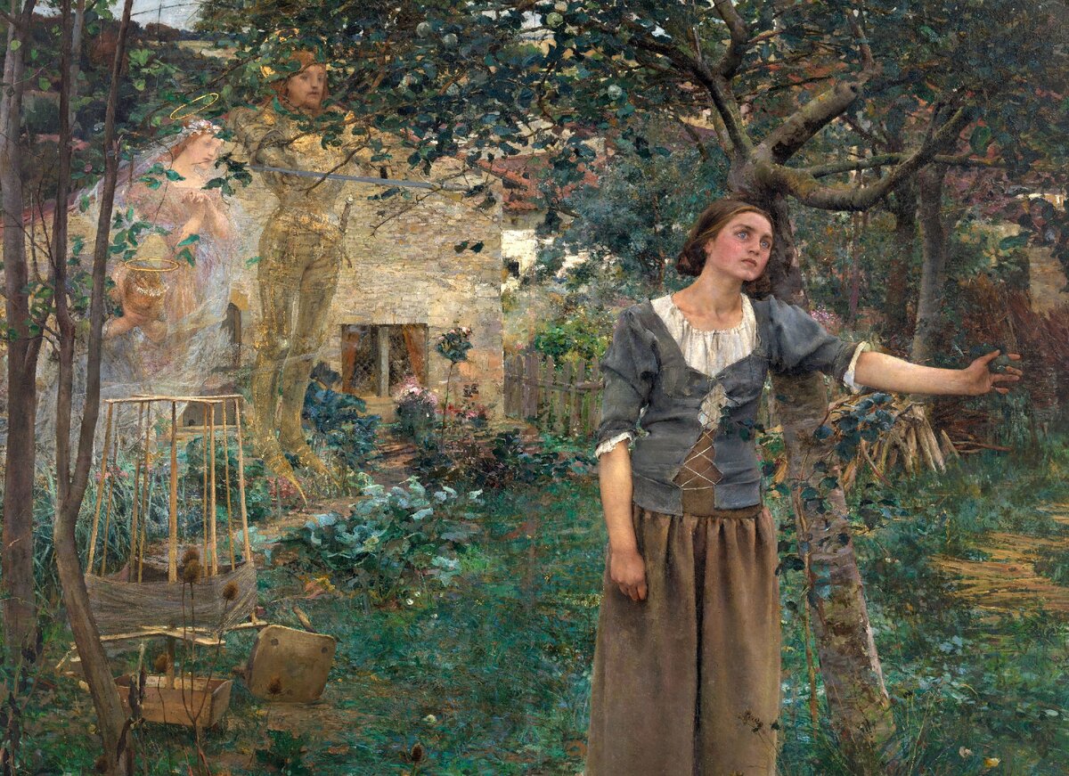 Жюль Бастьен-Лепаж «Жанна д’Арк», фрагмент