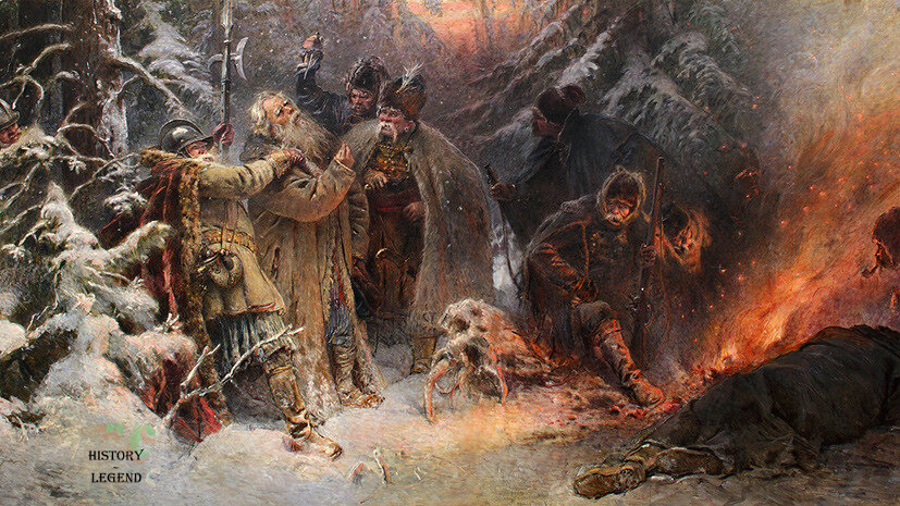 Фрагмент картины Константина Маковского «Иван Сусанин»
