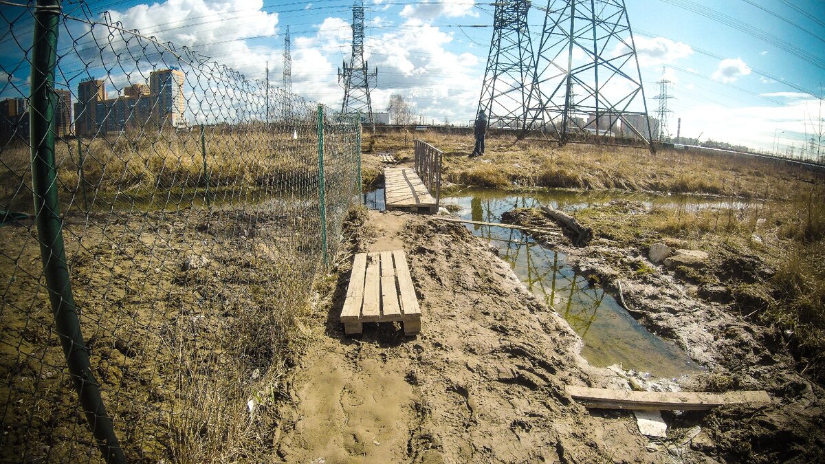 Грязь немного подсохла