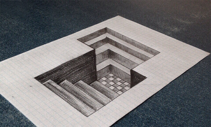 Термос 3D рисунок 0.5 л