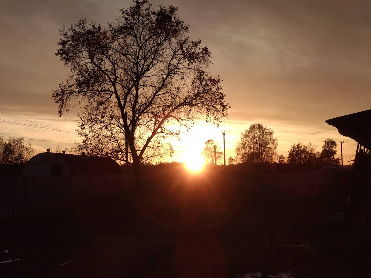 Вид из окна, первый закат