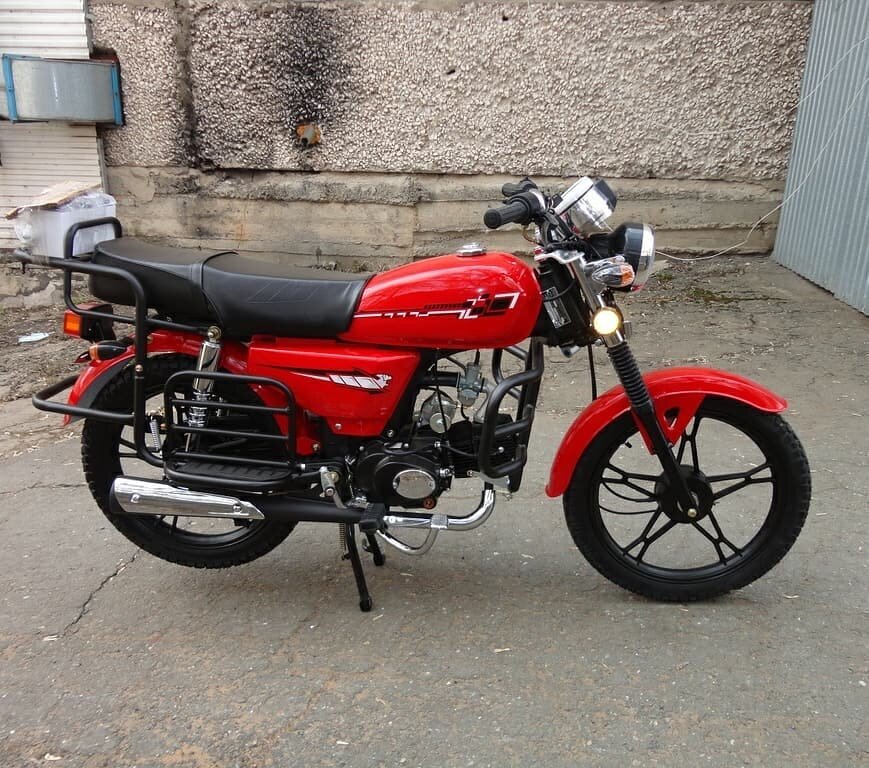 Мопед scout красный 