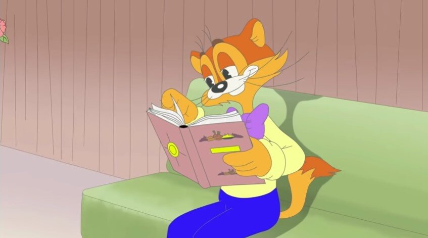 Фрагмент из заставки мультсериала "Новые приключения кота Леопольда"