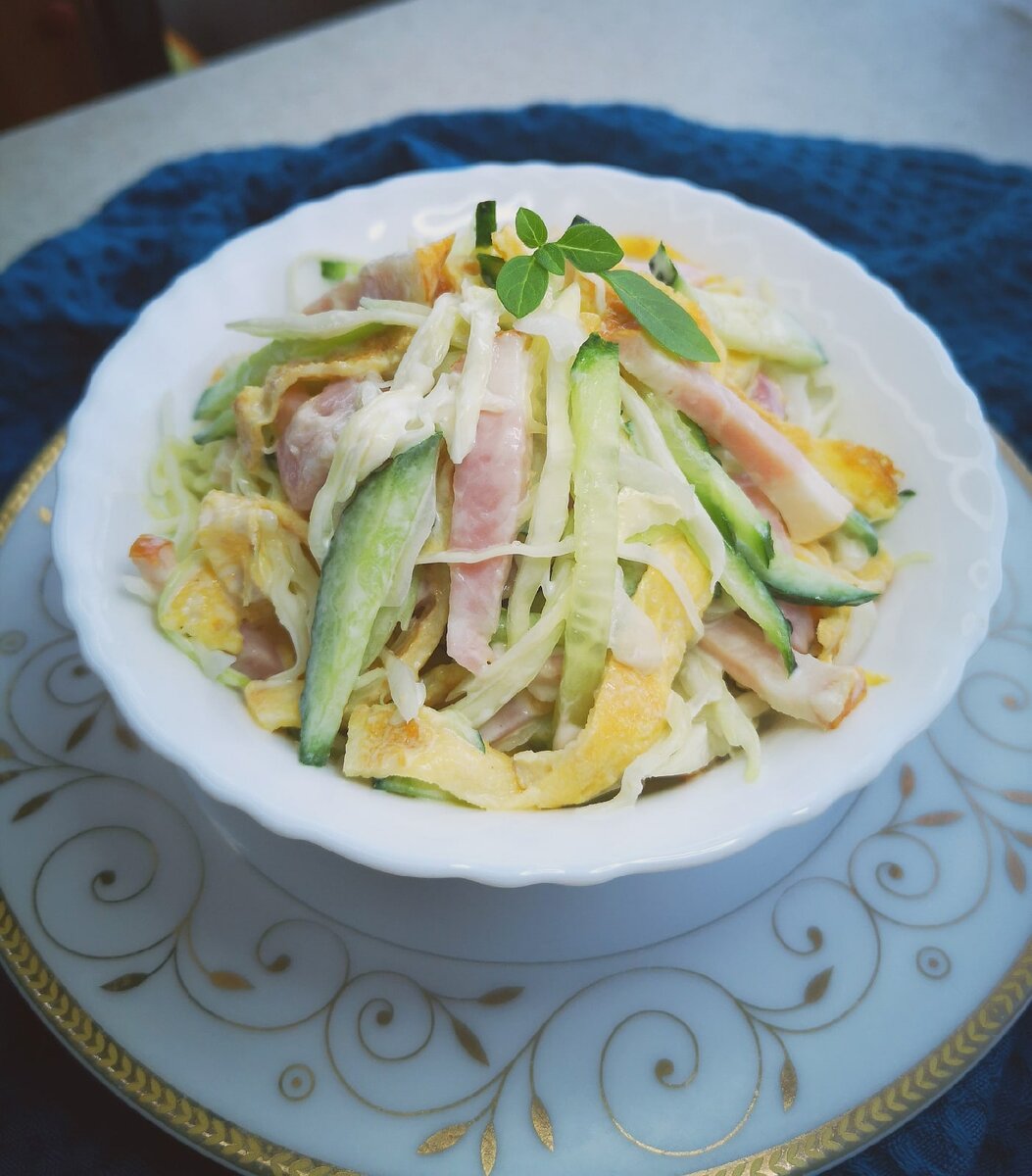 Вот такой нежный салат у меня получился