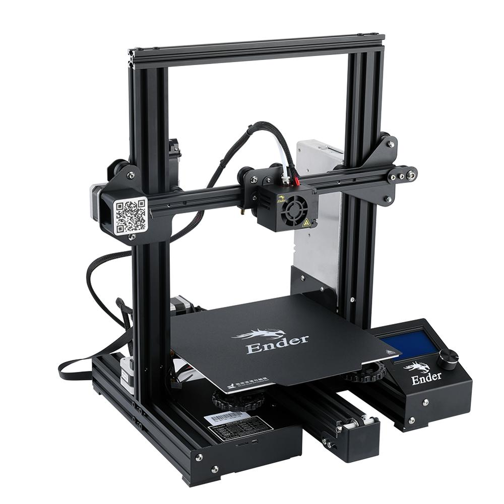 Ender 3 Pro — компактный агрегат не занимающий много места на столе.