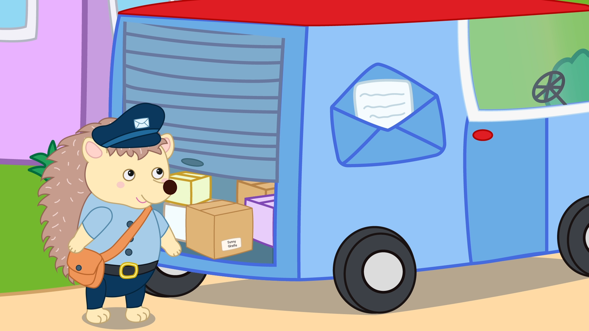 Дино Друзья  Мистер Ёж почтальон